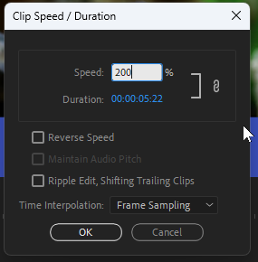 100%초과 빠른재생 , 100% 미만 느린재생